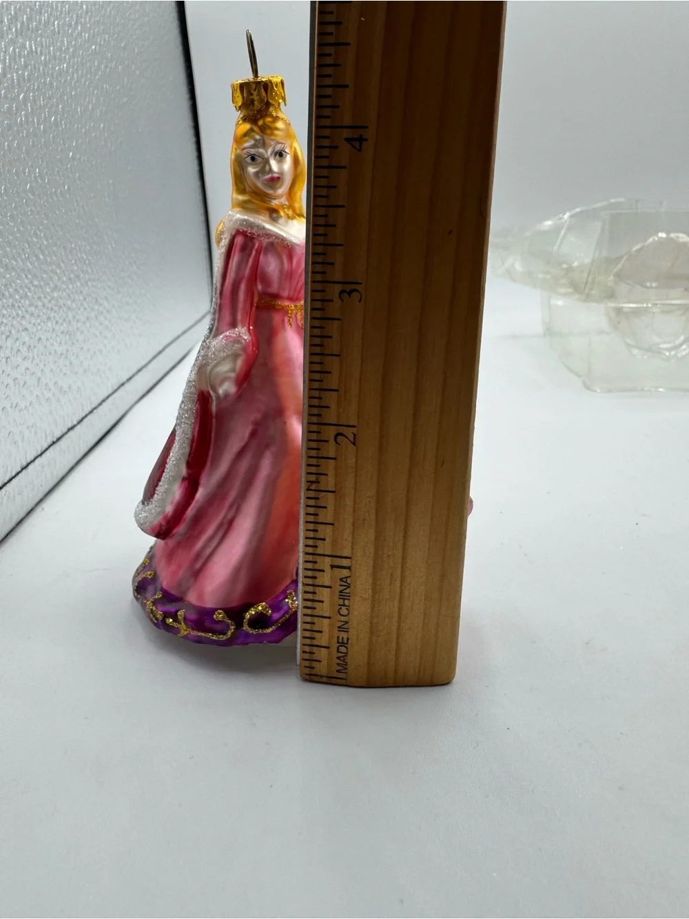 Disney Sleeping Beauty Blown Glass Ornament